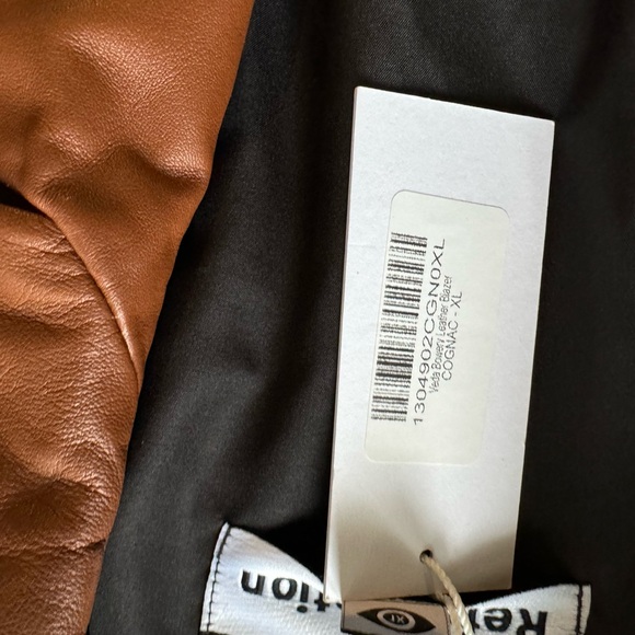 Reformation Vede Bowery Leather Jacket - SZ XL - Picture 6 of 6